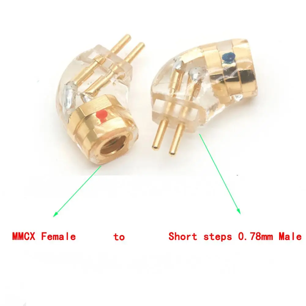 Thouliess pair Short steps 0.78MM Male to MMCX Female Converter Adapte for yinyoo st7/thieAudio legacy 3/hidizs/hibyr Headphones