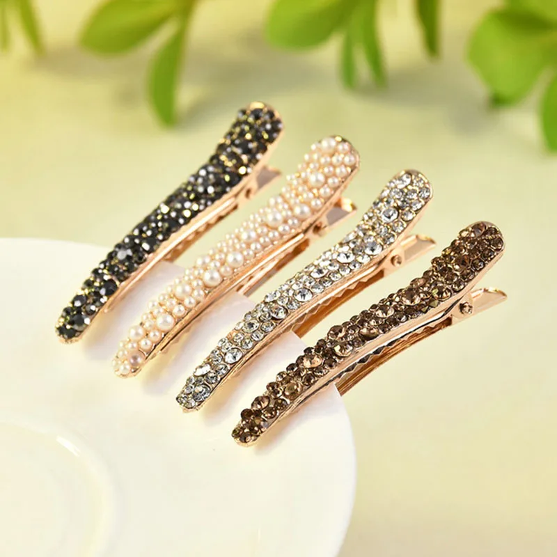 Fashion Bling Crystal Hairpins Hair Clip Headwear for Women Girls Rhinestone Hairpins Barrette Styling Tools Hair Accessories