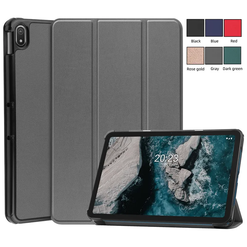 Funda delgada de cuero PU con tapa magnética para tableta Nokia T20 T 20, 10,4 pulgadas, 2021