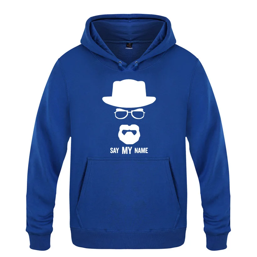 Mens Hoodies Breaking Bad Heisenberg Printed Hoodie Men Fleece Long Sleeve Man's Sweatshirt Skate Pullover Coat Tracksuit Winter