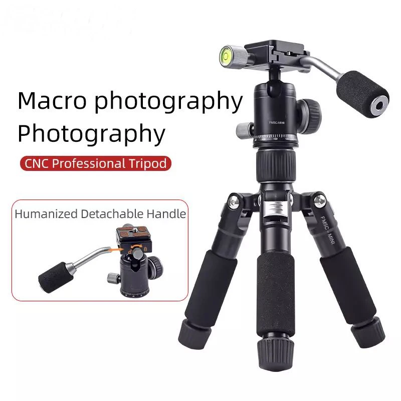 SZZLMASON FM5C-MINI Aluminum Stable Tabletop Desktop Tripod&Ball Head For Digital camera Mirrorless camera Smart phone