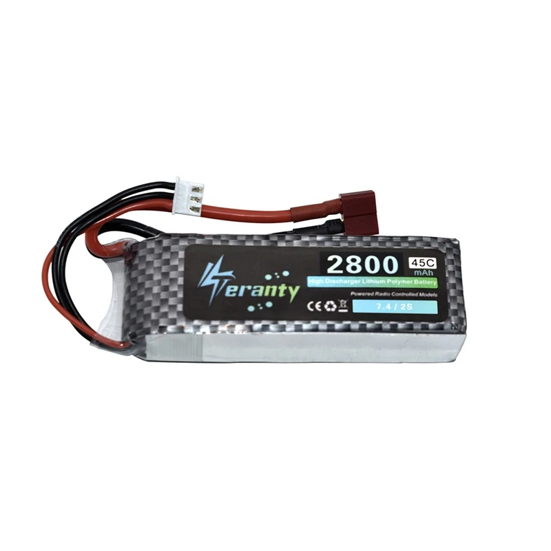 Oryginalny Wltoys 144001 2s 7.4 V 2800mAh akumulator bateria Lipo i ładowarka dla Wltoys 1/14 144001 RC samochodów łódź bateria Lipo