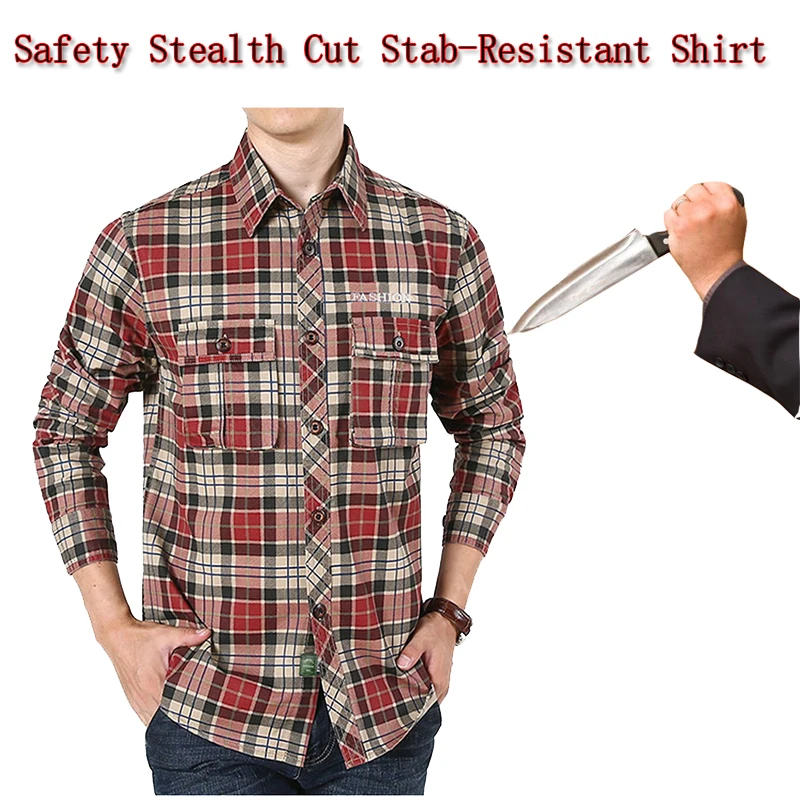 Self Defense Tactical Swat Police Gear Anti Cut Knife Cut Resistant Shirt Anti Stab Proof Long Sleeved Military Security Clothin