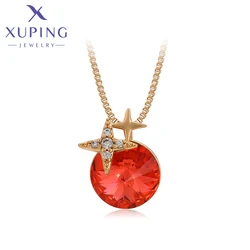 Xuping Jewelry Fashion New Charm Crystal Pendant Necklace of Gold Color 810663025