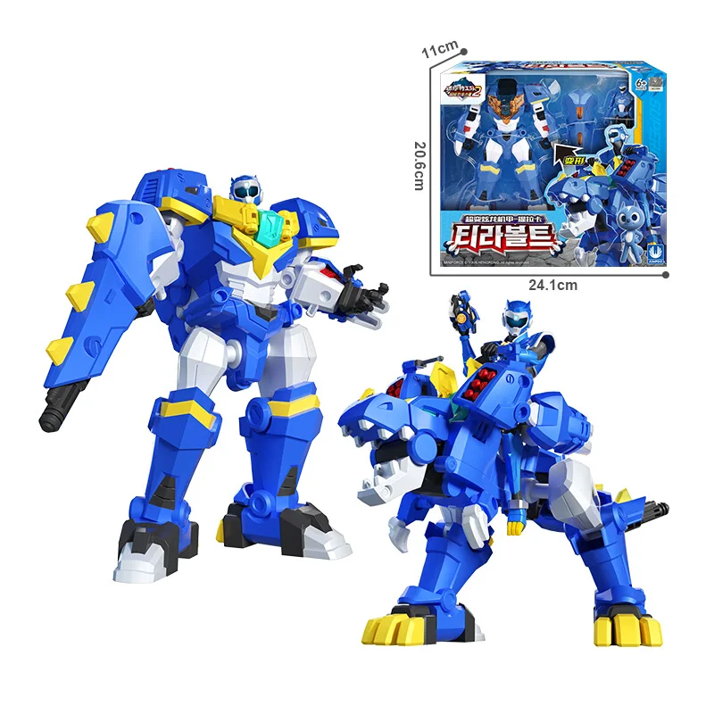 Mini Force 2 Super Dino Power Transformation Robot Toys Action Figures MiniForce X Simulation Animal Deformation Dinosaur Toy