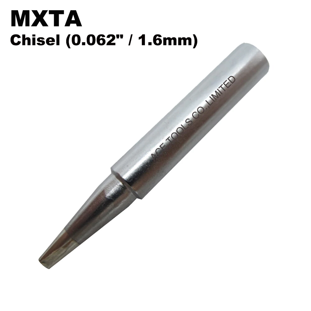 MXTA Soldering Tips Chisel 1.6mm Replacement Fit For WELLER WSD71 WSDT1 WP70 Station Iron Lead Free