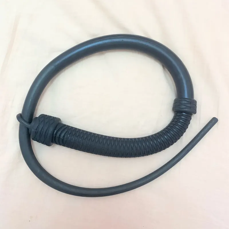 1M Handmade Rubber Whip Hard Whip Riding Whip Self-Defense Horse Riding Whip Outdoor Foldable Whip EDC Elastic Tool