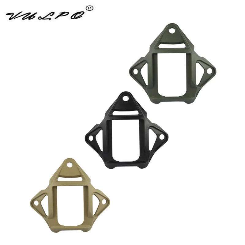 VULPO Tactical Helmet Three-Hole NVG Mount Adapter Helmet VAS Shroud For FAST MICH ACH Helmet