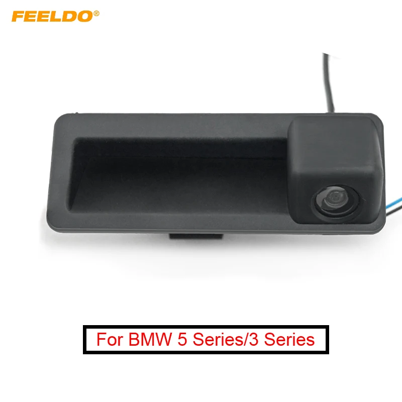 

FEELDO 1PC Car Rearview Camera Trunk Handle Camera for BMW 5 Series/3 Series/X6/X5/X1/320i/335i Parking Camera #FD-1994