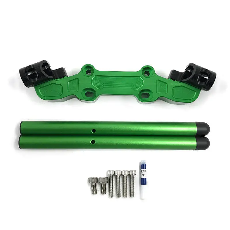 Clip-On Adapter Plate Handlebars Set for Kawasaki Ninja 650R ER-6F ER6F ER6N 2006-2016 2015 Handle Bar Riser Clip on Clamp Mount