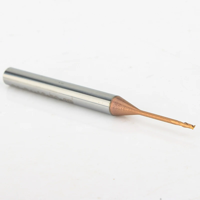 TuGe-Fresa de extremo de acero de tungsteno HRC55, d1, 1,5, 2,2, 5mm de largo, herramientas de fresado de carburo de 6 a 20mm de largo, brocas de enrutador de vástago de 4mm