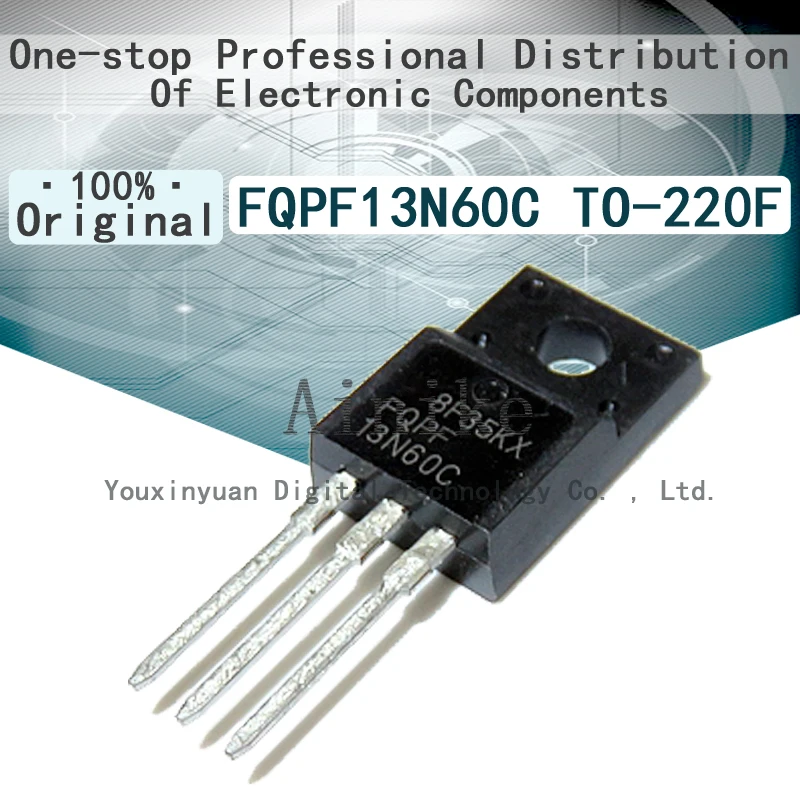 10/Pcs New Original FQPF13N60C 13N60 13A 600V TO-220F Direct-inserted plastic-sealed MOSFEts