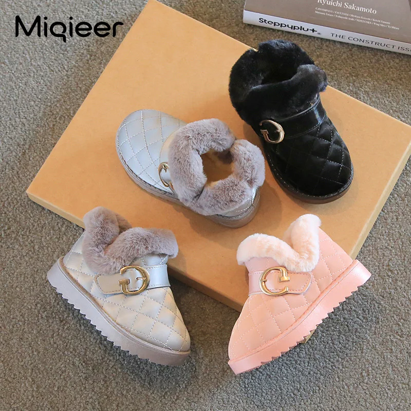 Neue Winter Kinder Schnee Stiefel Wasserdicht Dicken Plüsch Warme Mädchen Jungen Stiefel Nicht-Slip Mode Kleinkind Baby Schuhe 1-7 jahre