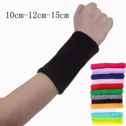 1 piece Sport Wristbands Cotton Sweatband Hand Band Gym Strap Support Brace Gym Basketball Running Volleyball Wrist Protector