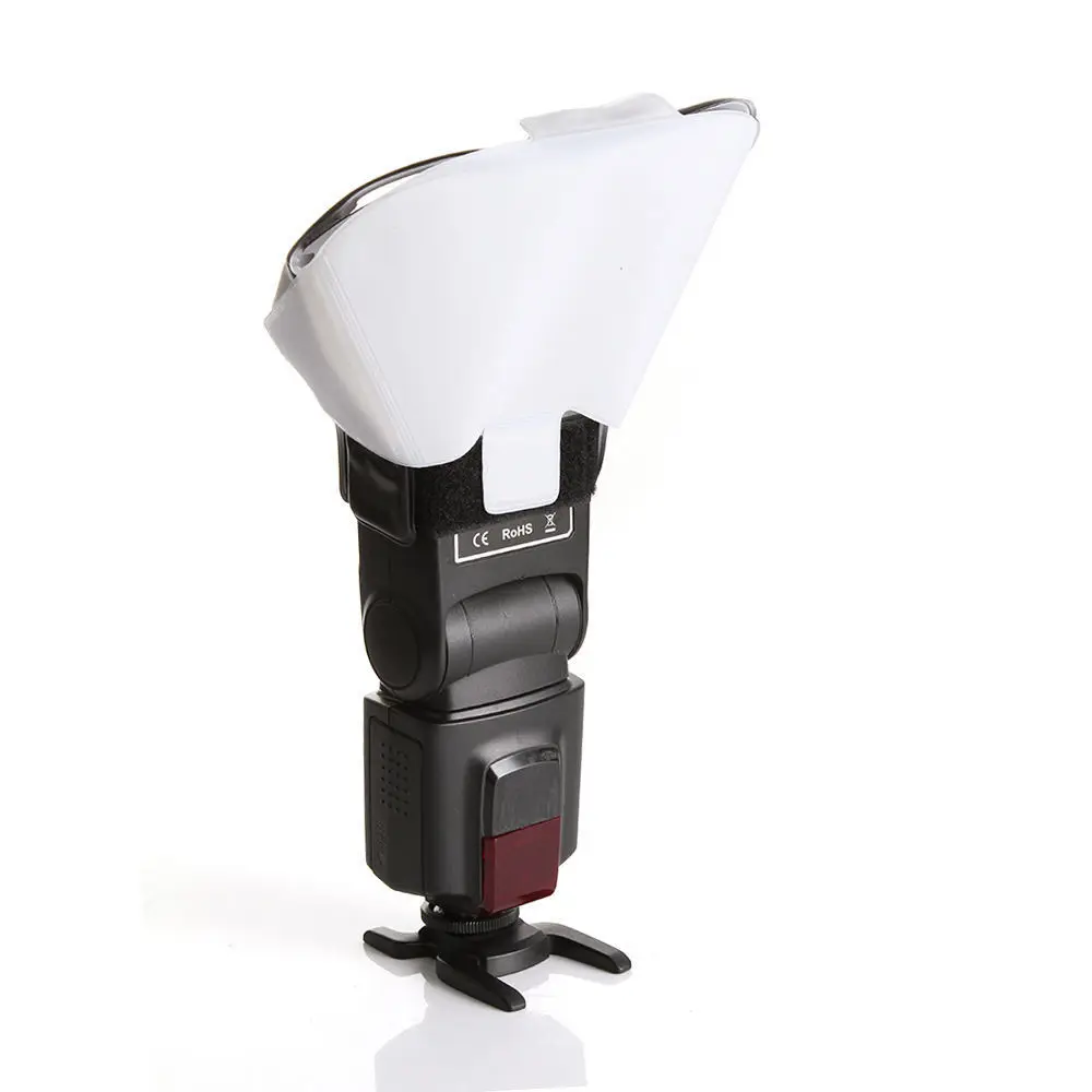 Universal 3 Color Flash Light Speedlite Diffuser Softbox Reflector for GODOX Canon Nikon Olympus Sony Yongnuo Flash Diffuser