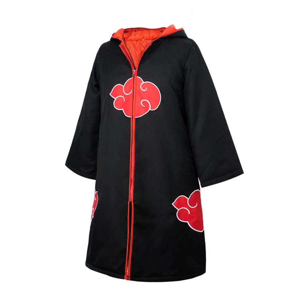 

Brdwn Akatsuki Unisex Taka Hebi Hawk Snake Uchiha Sasuke Long Hoodie Casual Cloak Cotton-padded Wadded Jackets