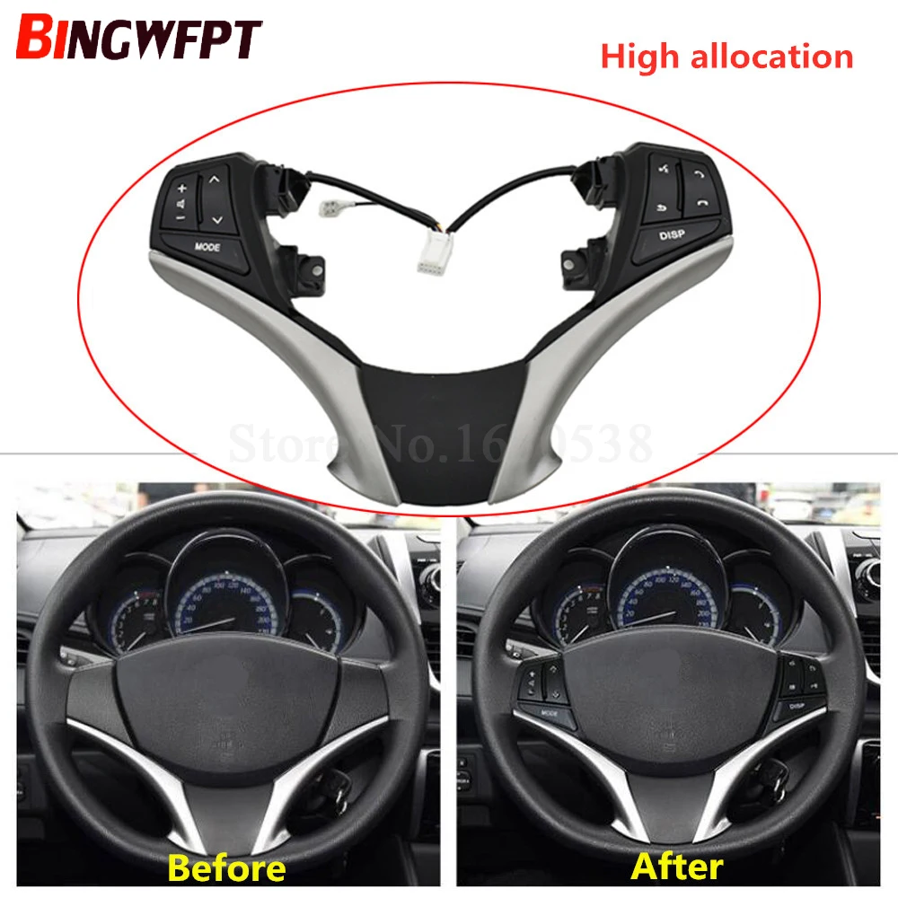 

High allocation Multifunction Steering Wheel Combination Control Switch 84250-0D120 For Toyota Yaris 13-15