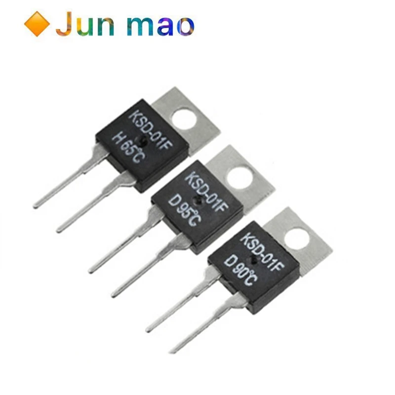 40 50 60 70 80 90 100 DegC NC Normally Closed NO Normally Open 1.5A Thermal Switch Temperature Sensor Thermostat KSD-01F JUC-31F