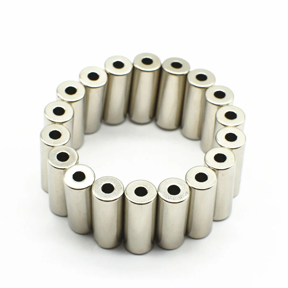 NdFeB Magnet Ring Dia 8x3.05x20 mm Tube Diametrically Magnetized N42 Rotor Neodymium Permanent Sensor Magnets 18pcs