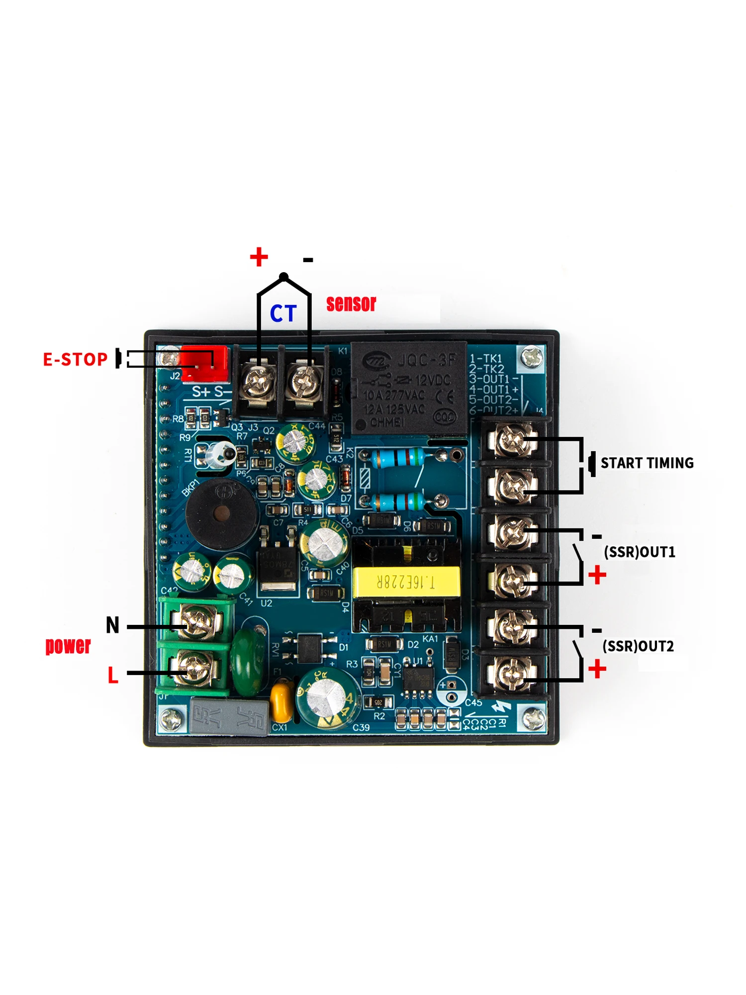 LCD Touch screen buttons Digital temperature controller CJ-TH9600 220VAC SSR output  time count function Heatpress panel meter