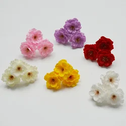 25pcs/pack Soap Flower Artificial Flower Cherry Blossom Handmade Soap Preserved Flower Present Gift for Mother's Day Decoration