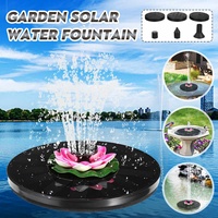 Floating Solar Water Fountain Pump Colorful LED Lights Floating Garden Fountain Pump Water Pump Swimming Pools Pond Lawn Decor