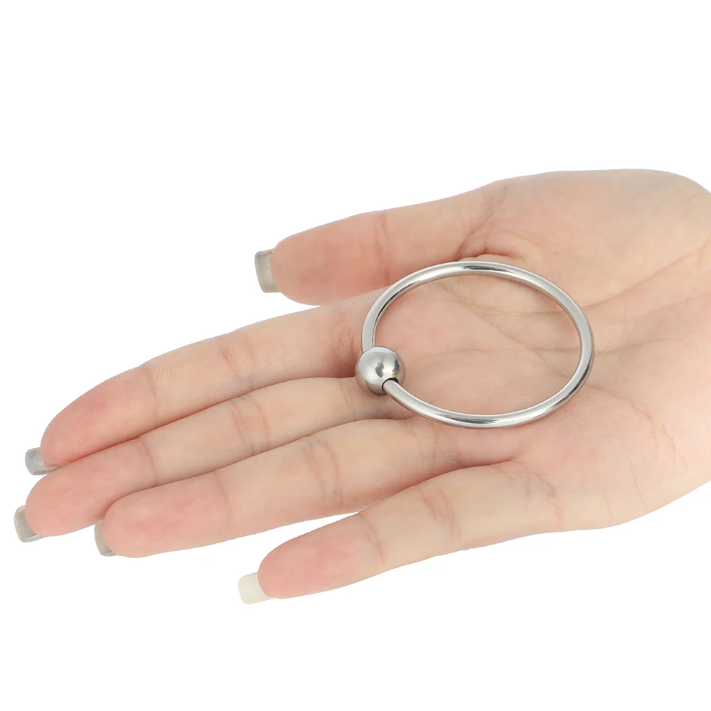 25/28/30/32/35/40mm Penis Ring Head Glans Stimulating Stainless Steel Penis Ring For Male Penis Enlargement Erection Cocks Rings