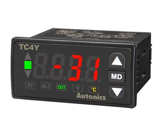 

TC4Y-14R Temp Control, Size 36 X 72mm, Single display, 4 Digit, PID Control, Relay & SSR Output, 1 Alarm Output, 100-240 VAC