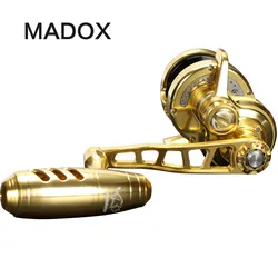 Madox Slow Jigging Reel Pe2 # - 400m Max Drag 20kg 11BB High Speed G-Ratio 6.3:1 400g Offshore Boat Fishing Reel Trolling Reel
