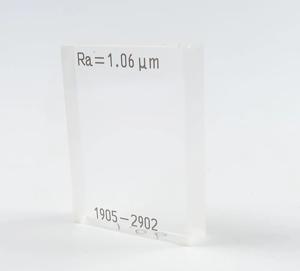 Ra = 1.06 Umมาตรฐานความหยาบกร้านอ้างอิงBlock Multi-แกะสลักเส้น (คลื่น)