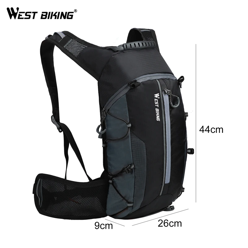 WEST BIKING Cycling Backpack Hydration Outdoor Sport Climbing Pouch 10L/16L Bicycle Bike Bags Water Bag Jogging Running Rucksack