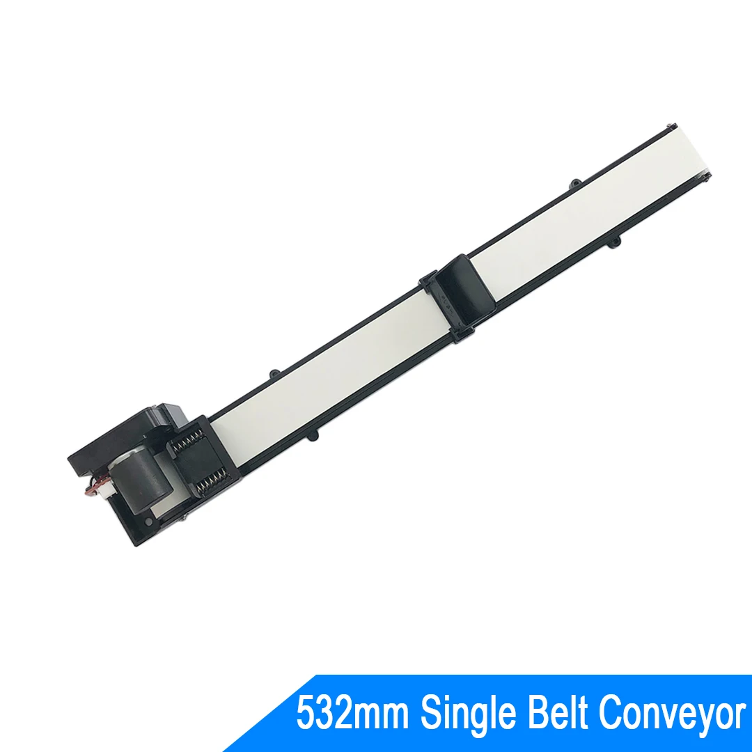 

532mm Belt Conveyor Fiber PU Belt Built-in DC Motor Linearly Speed 55mm/s for Vending Machine