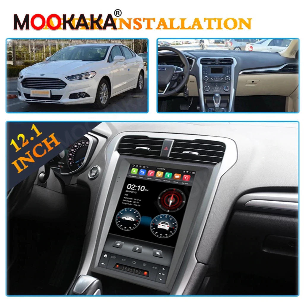 

Для Ford Mondeo 2013-2017 Tesla вертикальный экран Android 11 128G Автомобильный GPS-навигатор мультимедийный плеер Радио Автомобильное стерео головное устройство