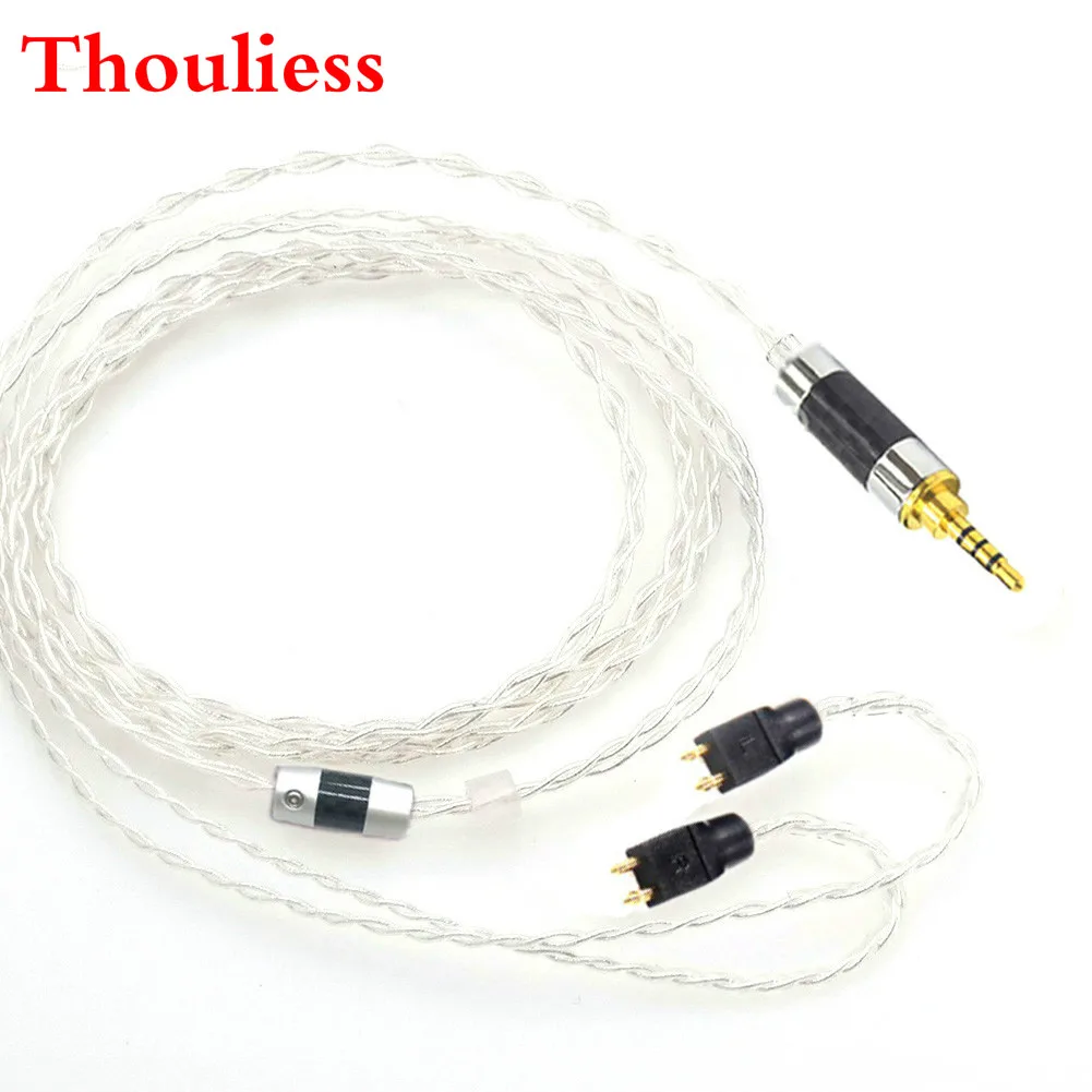 

Thouliess 1.2 Meter 2.5/3.5/4.4mm Balanced 4Core Silver Plated Headphone Upgrade Cable for MH-NH205 FitEar MH334 MH335DW togo334