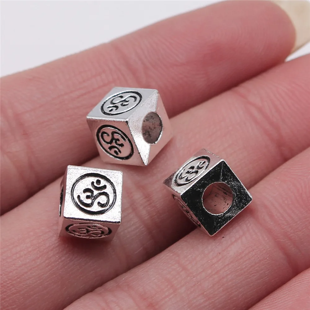 20pcs OM Charms Beads For Jewelry Making DIY Craft Handmade Pendant Cute Bracelet Earrings Necklace Jewelry Findings