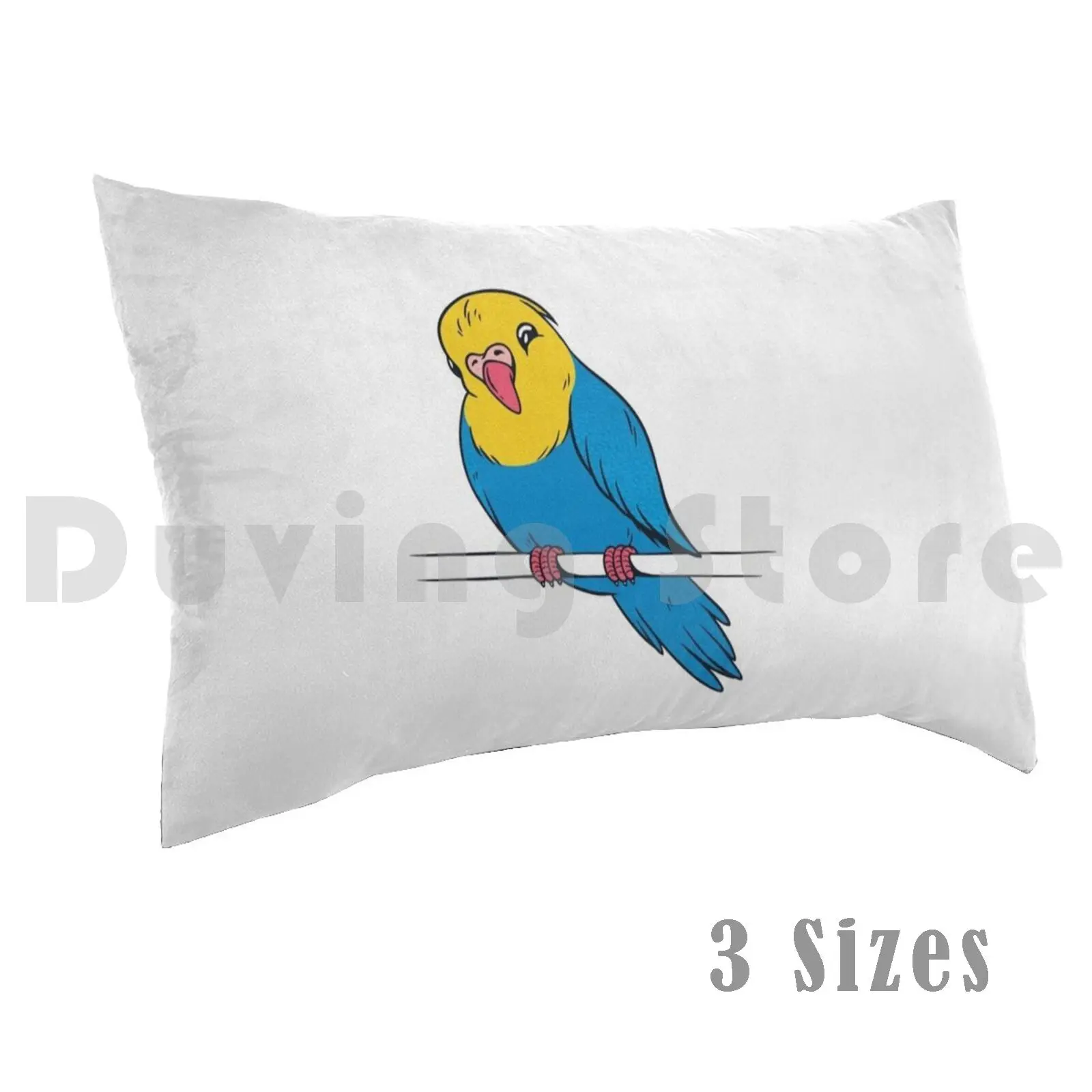 Cute Budgie BirdPillow case Budgie Cute Bird Parakeet Budgie Parrot Birds Blue Cockatiel Green