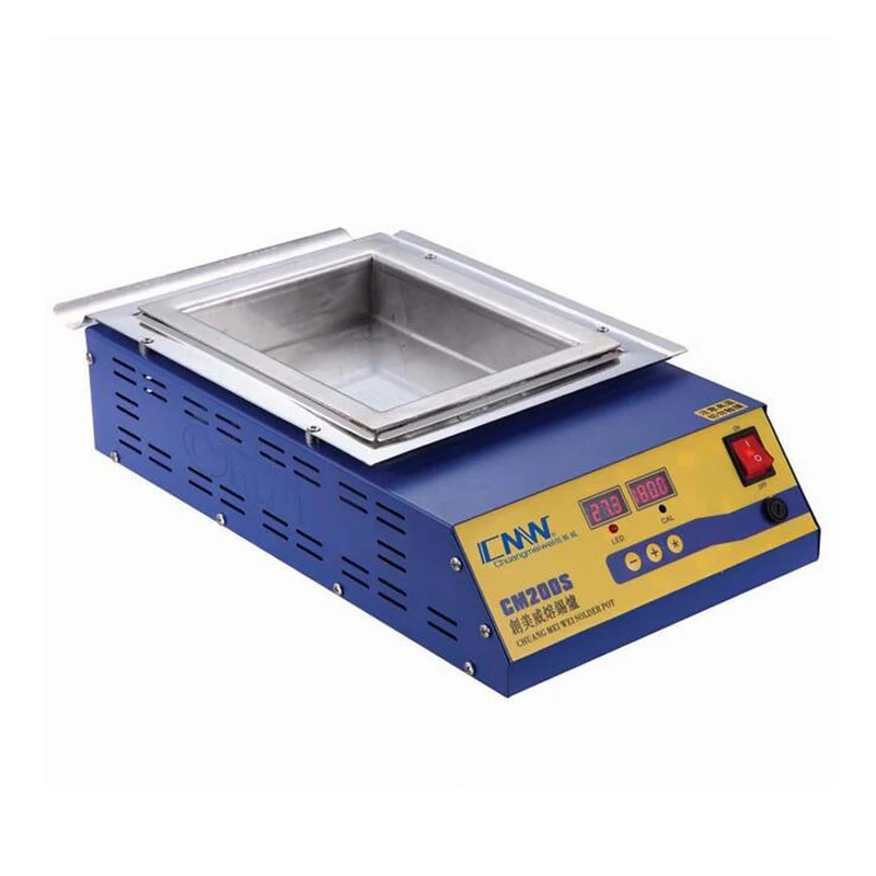 CM-200S 1500W Màn Hình Hiển Thị Kỹ Thuật Số Chì Hàn Nồi Tan Chảy Tín 11.3KG Nhiệt Độ Có Thể Điều Chỉnh Nóng Chảy Tín Lò Vuông tín Bếp