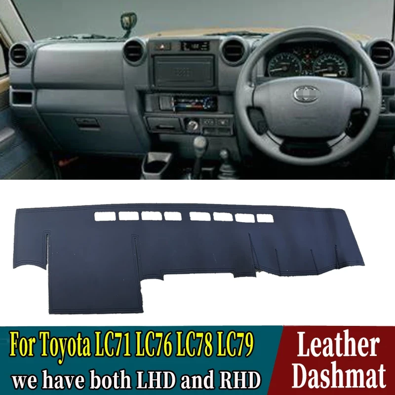 

PU Leather Dashmat Dashboard Cover Mat Carpet Car-Styling accessories For Toyota LC71 LC76 LC78 LC79 LC74