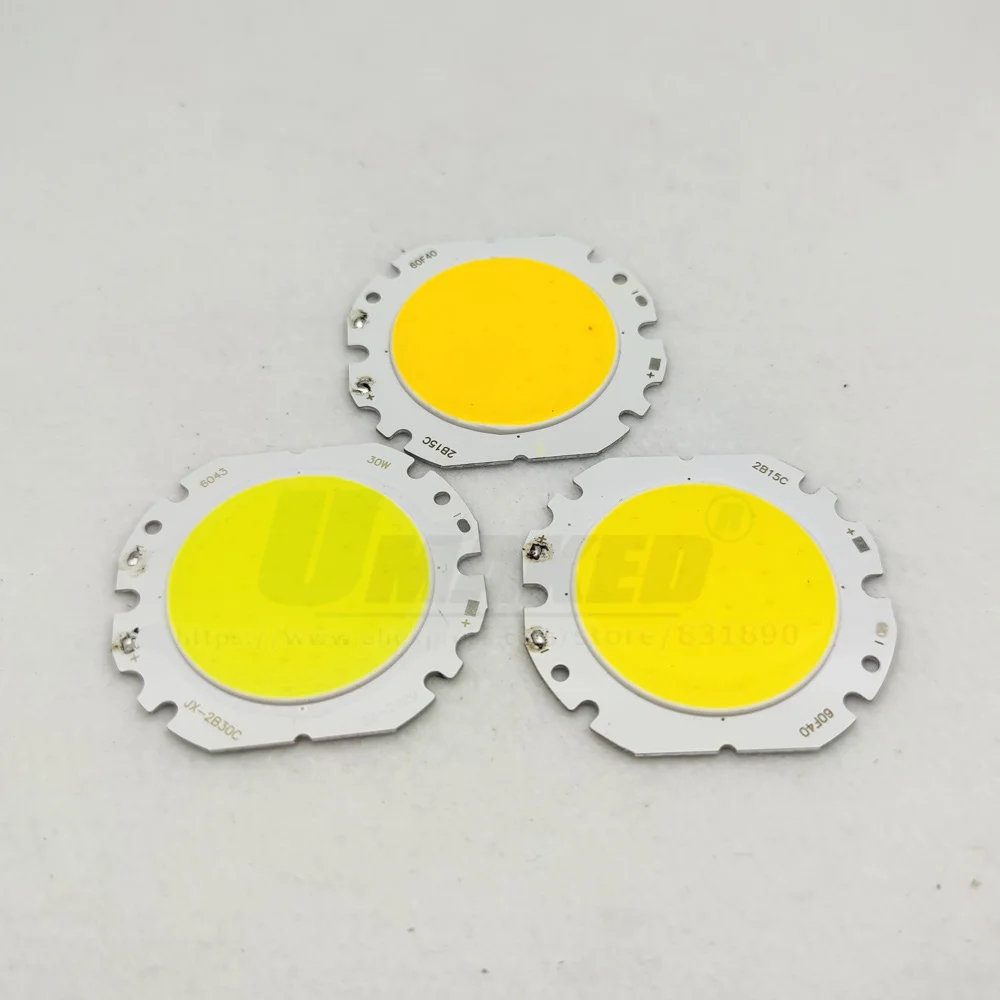 10pc LED COB 10 15 20 24 30 40 50W 4032 6042 7660 Size Ra75 110lm/w Current 300mA 3000-4000-6000K San An Chip Light Bead Source