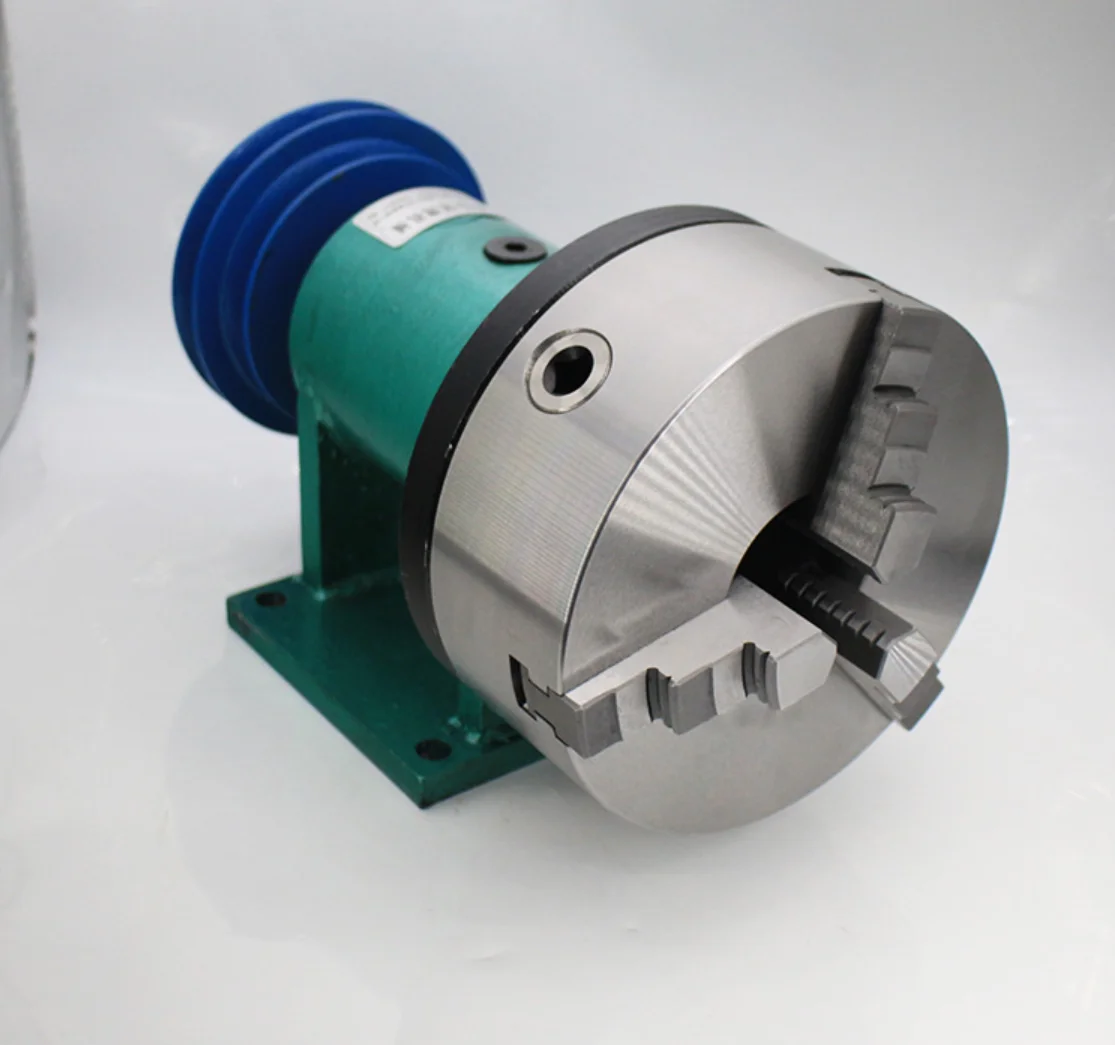 200 Lathe spindle assembly with flange connection plate transition plate 200 spindle three-jaw four-jaw chuck