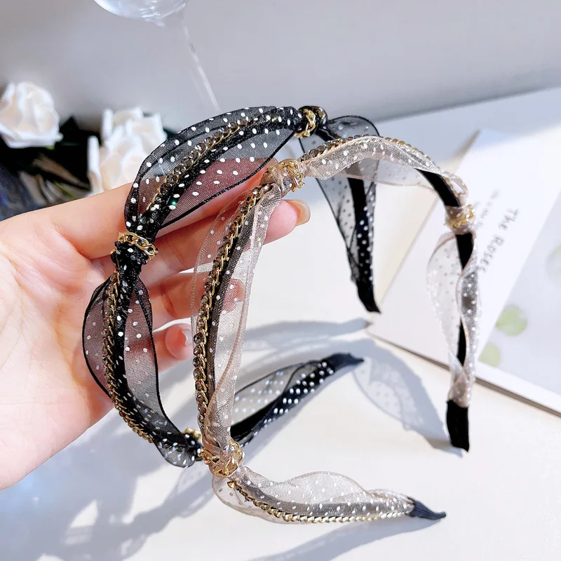 

Fashion Shining crystal Rhinestone Hair Hoop Headband Hairband for Women Girls Ribbon bow Hair Band Hair Accessories 1pcs New