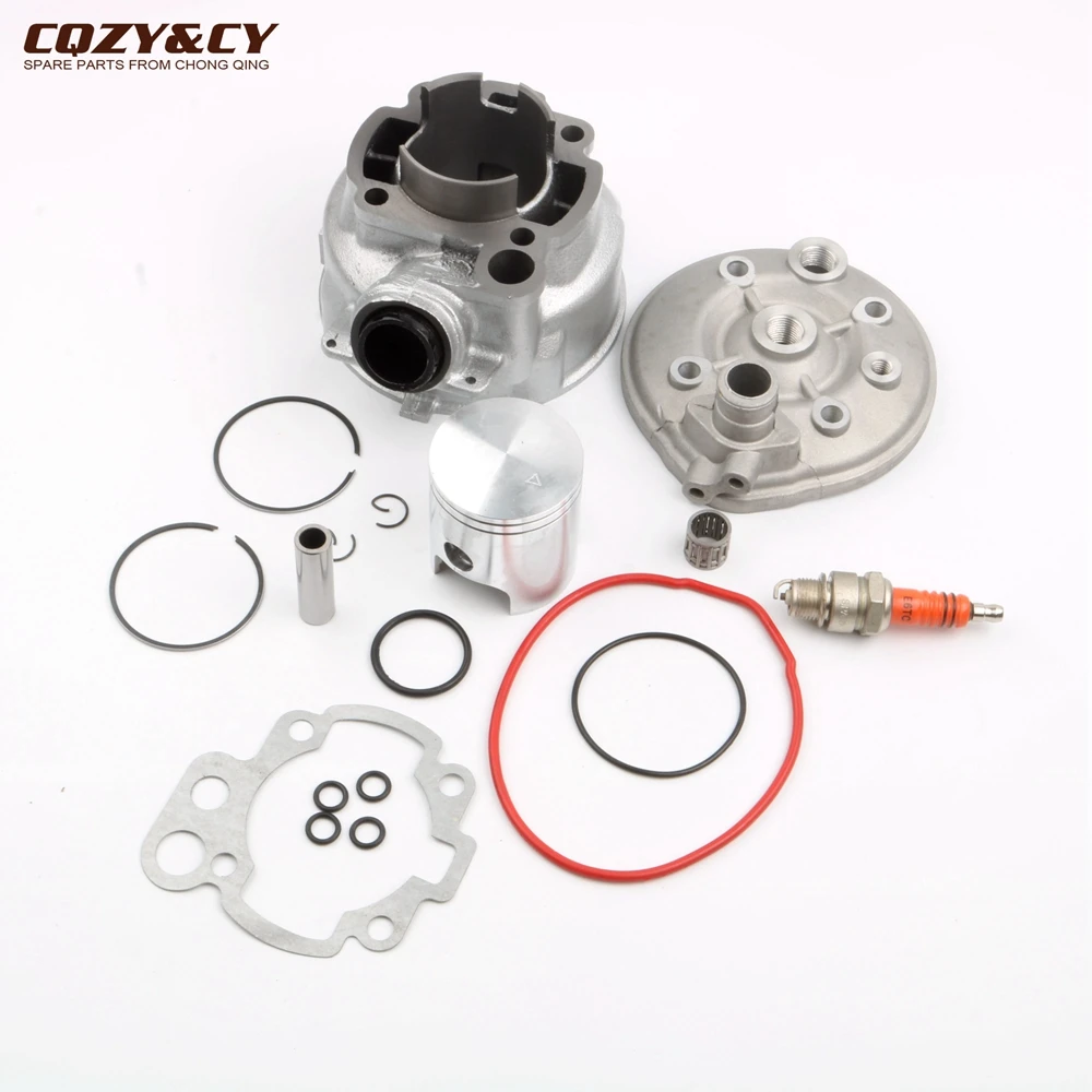 Motorcycle 90cc 49mm Big Bore Cylinder Kit & Cylinder Head for Yamaha DT50 TZR50 DT TZR 50cc AM6 Minarelli 2 stroke