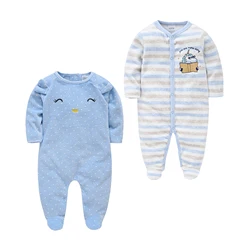 Pijamas De Bebe Christmas Baby Boy Pyjama Newborn Baby Girl Sleepsuit Cartoon Warm Winter Infant Pajamas Toddler Pijamas De Bebe