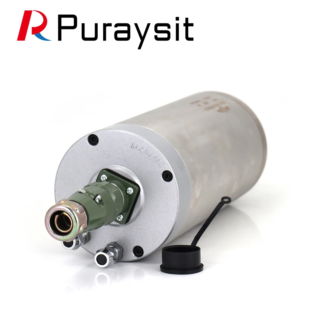 Puraysit Water Cooling Spindle GDZ-100-3 3KW 380V 9A 24000RPM 220V 12A CNC Spindle Motor Dia.100mm ER20 400Hz