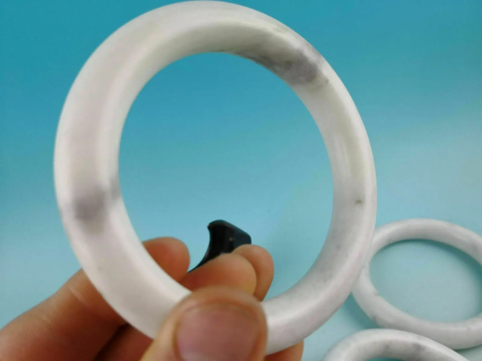 Chinese natur jade bangle Large inner diameter bracelets 69mm diameter bracelet