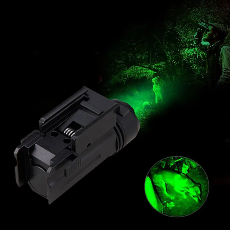 3000LM Green LED Gun Light 3 Modes Tactical 150 yards Pistol&Hand Gun Hunting Flashlight Fits 20mm Weaver/Picatinny Rails