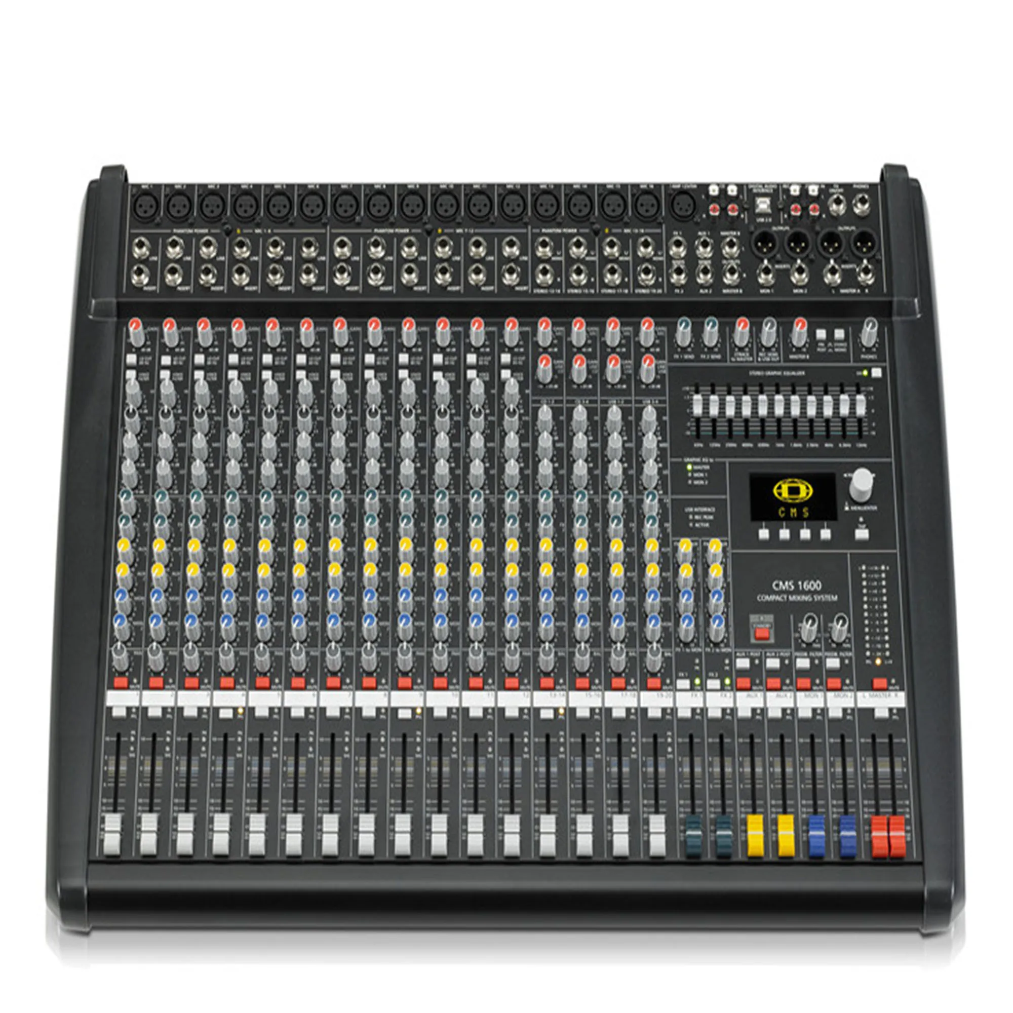 Betaggear CMS1600-3 48V Phantom Audio Mixer Console Professional 16 Channel Compact Mixing Desk System For Stage Church Studio