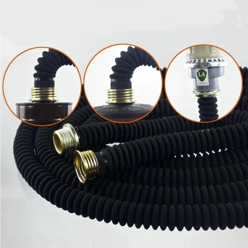 0.5M/1M/5M Interface Gas Mask Breathing Tube Wear-Resistant Anti-Aging Gas Mask And Filter Connecting Pipe Gas Mask Accessories