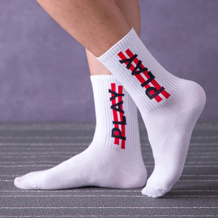 Men and women ins tide socks autumn new letters long tube cotton socks hip hop street sports socks  unisex Harajuku Hemp sox