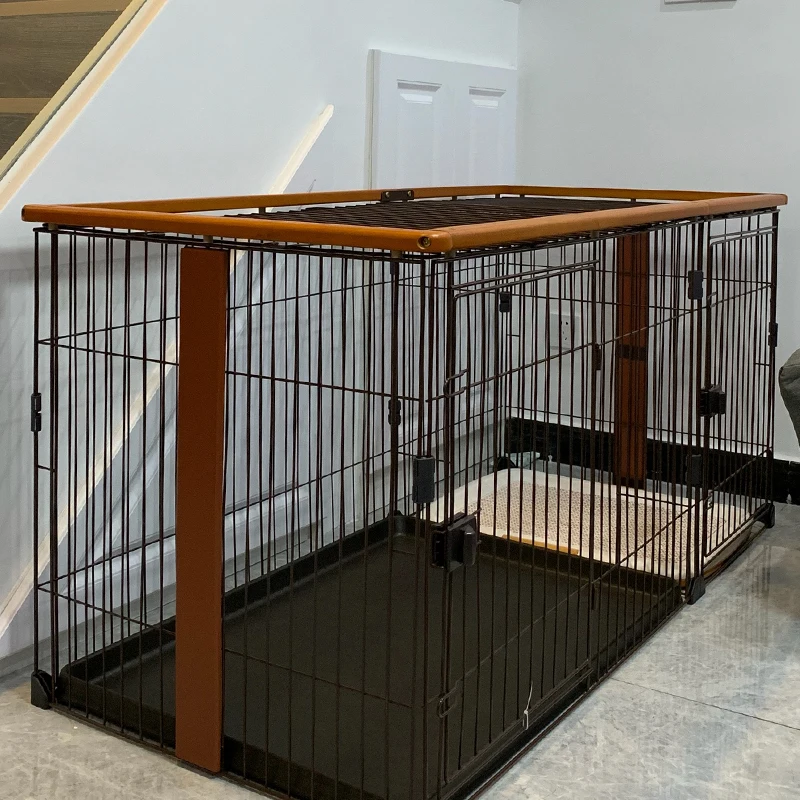 

Dog Crate Small Dog Home Indoor Dog Cage Medium Large Dog with Toilet Kennel Pomeranian Pet Fence Dog Fence